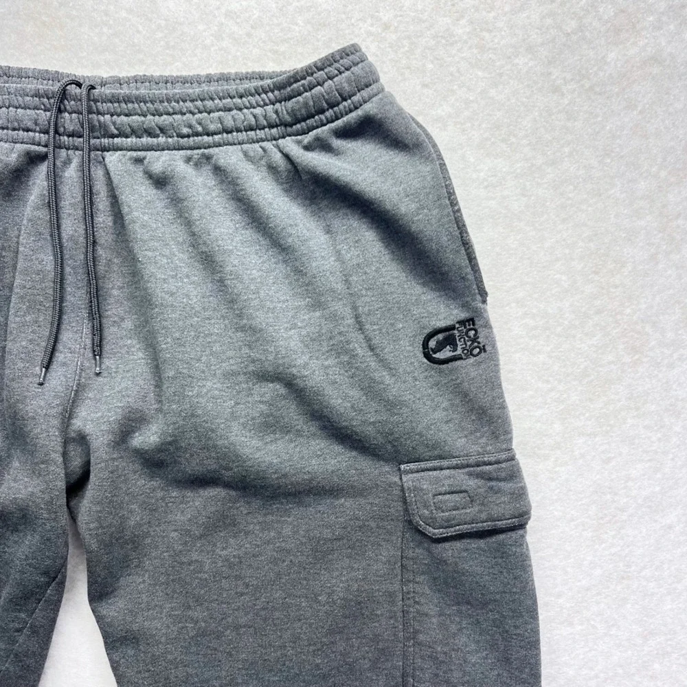 Ecko Function Cargo Sweatpants XXL Gray Fleece Utility Joggers Streetwear Casual